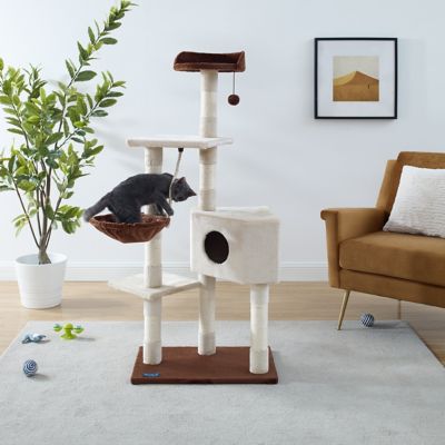 Sam's Pets 54 in. Sam Cat Tree, White