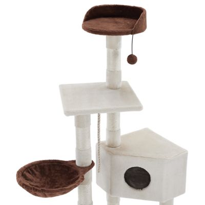 Image showing  54 in. Sam Cat Tree, White