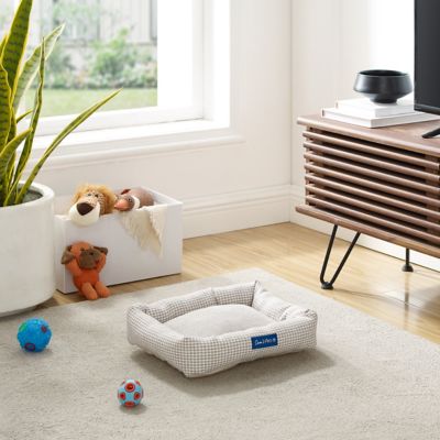 Image showing  Arlo Plaid Bolster Dog Bed