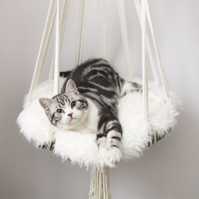 Image showing  Lucy Macrame White Cat Tree, SP-CB1292WH