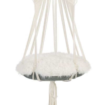 Image showing 5 th Sam's Pets Lucy Macrame White Cat Tree, SP-CB1292WH