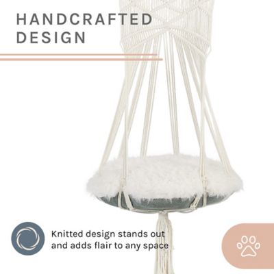 Image showing 7 th Sam's Pets Lucy Macrame White Cat Tree, SP-CB1292WH