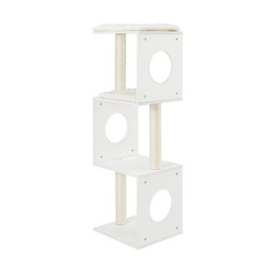 Image showing  50 in. Sheree Cat Tree, White