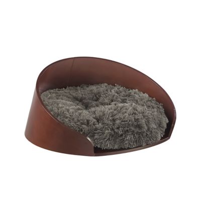 Image showing  Kuai Bent Wood Faux Fur Dog Bed