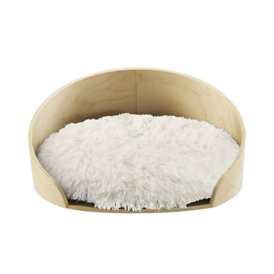 Image showing  Kuai Bent Wood Faux Fur Dog Bed