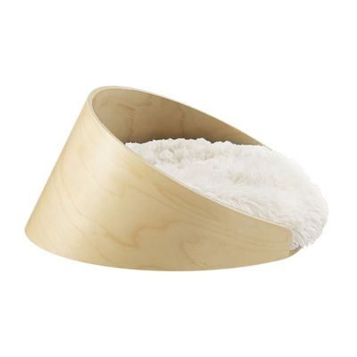 Image showing  Kuai Bent Wood Faux Fur Dog Bed