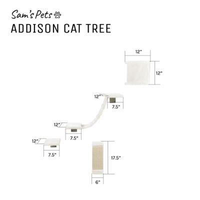 Image showing 9 th Sam's Pets Addison Wall Climber Cat Tree