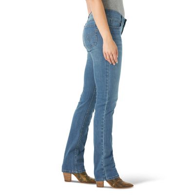 Image showing  Women's Classic Fit Mid-Rise Essential Straight Leg Jeans