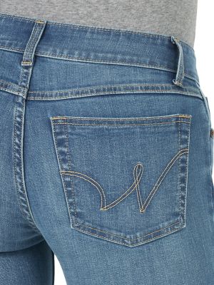 Image showing  Women's Classic Fit Mid-Rise Essential Straight Leg Jeans