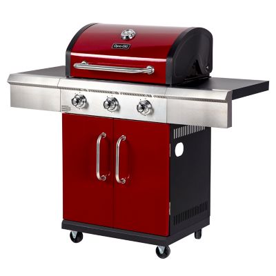Image showing  Propane Gas Cart Grill, 542 sq. in., Red