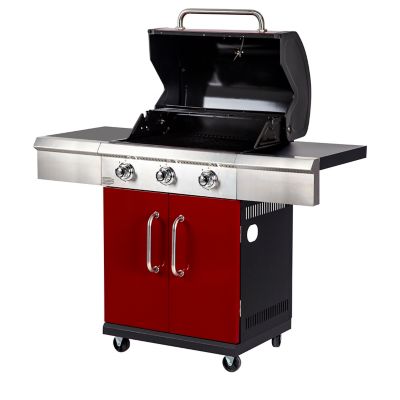 Image showing 6 th Dyna-Glo Propane Gas Cart Grill, 542 sq. in., Red