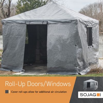 Image showing 5 th Sojag 8 x 8ft. Winter Cover for Gazebos, Grey