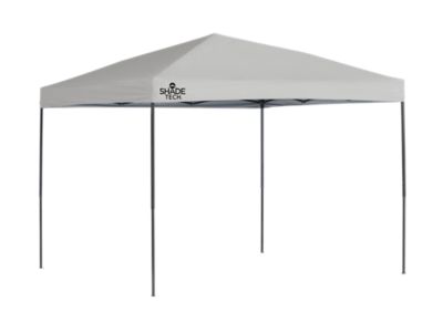 Quik Shade 10 ft. x 10 ft. Shade Tech Straight Leg Pop-Up Canopy, Grey