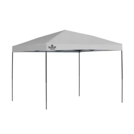 Quik Shade Shade Tech Straight Leg Retractable Awning 10 ft x 10 ft Gray Canopies