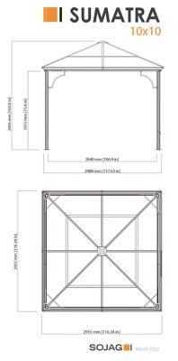 Image showing  Sumatra 10 ft. x 10 ft. Gazebo