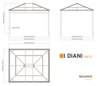 Image showing  Diani 10 ft. x 12 ft. Gazebo