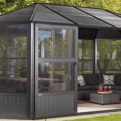 Image showing 5 th Sojag Charleston 10 x 10ft. Wall-Mounted Solarium