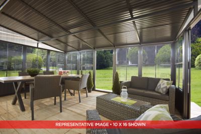 Image showing 6 th Sojag Charleston 10 x 10ft. Wall-Mounted Solarium