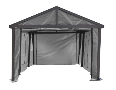 Sojag Samara Enclosure Kit for 12 x 20 ft. Carport- Dark Grey