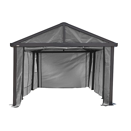 Sojag Samara Enclosure Kit for 12 x 20 ft. Carport- Dark Grey
