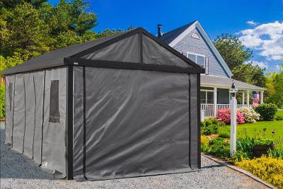 Image showing  Samara Enclosure Kit for 12 ft. x 20 ft. Carports, Dark Grey