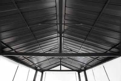 Image showing 5 th Sojag Samara Enclosure Kit for 12 x 20ft. Carports, Dark Grey