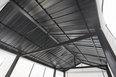 Image showing 6 th Sojag Samara Enclosure Kit for 12 x 20ft. Carports, Dark Grey