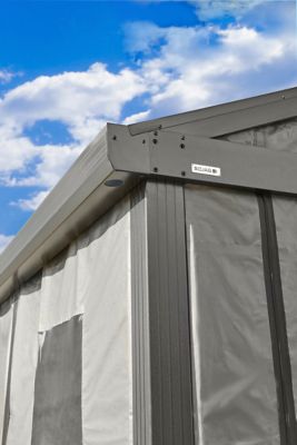 Image showing 7 th Sojag Samara Enclosure Kit for 12 x 20ft. Carports, Dark Grey