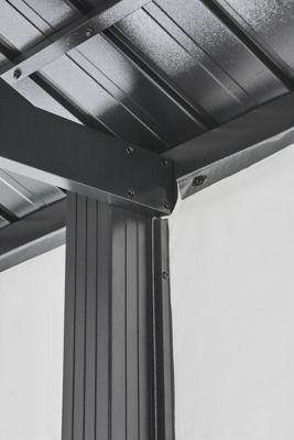 Image showing 8 th Sojag Samara Enclosure Kit for 12 x 20ft. Carports, Dark Grey