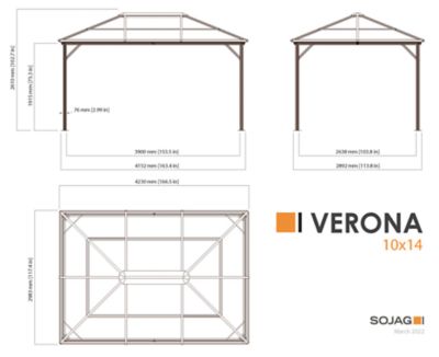 Image showing  Verona 10 ft. x 14 ft. Gazebo