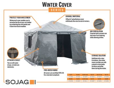 Image showing 9 th Sojag 12 x 16ft. Outdoor Shade Cover, Grey