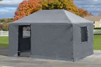 Image showing  10 ft. x 14 ft. Winter Cover for Gazebos, Grey