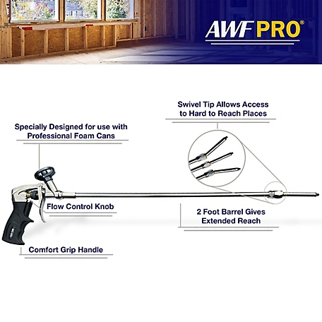 AWF Pro AWF 1800 1-Hand Adjustment Foam Dispensing Gun