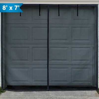Fenestrelle 8 ft. x 7 ft. Single Car Roll Up Garage Door Screen with Magnetic Closure