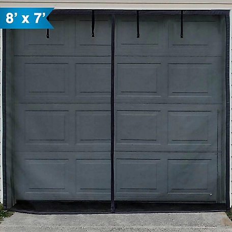Fenestrelle 8 ft. x 7 ft. Single Car Roll Up Garage Door Screen with Magnetic Closure