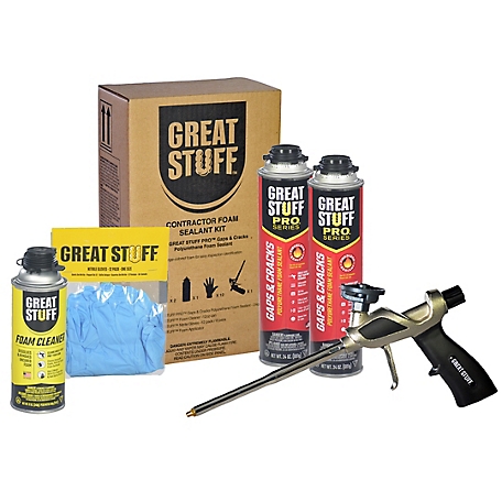 GREAT STUFF 48 oz. Gaps & Cracks Insulating Spray Foam Sealant Kit, KTGS 1557