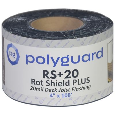 Poly Guard Rot Shield Plus Self-Adhesive Joist and Deck Flashing Tape, 20  mil. x 4 in. x 108 ft. at Tractor Supply Co.