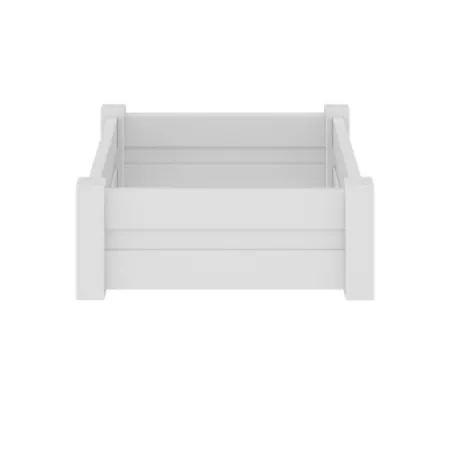 Barrette Outdoor Living White Raised Garden Bed 3 ft x 3 ft White Fence Post Braces & Accessories