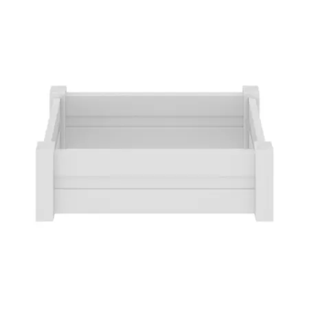 Barrette Outdoor Living White Raised Garden Bed 2 ft x 4 ft White Fence Post Braces & Accessories