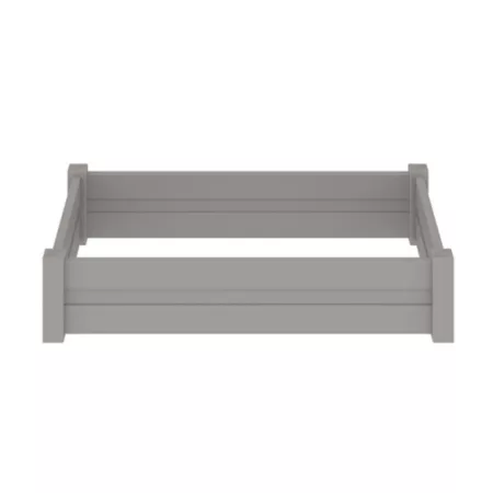 Barrette Outdoor Living Gray Raised Garden Bed 3 ft x 6 ft Gray Fence Post Braces & Accessories