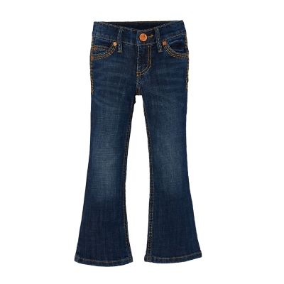 Image showing 0 th Wrangler Girls' Classic Fit Low-Rise Premium Patch Jeans