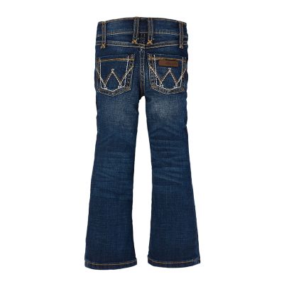 Image showing 1 th Wrangler Girls' Classic Fit Low-Rise Premium Patch Jeans