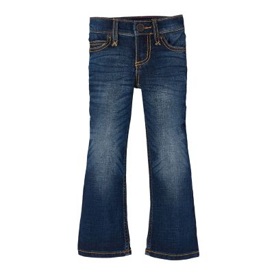 Image showing 0 th Wrangler Girls' Classic Fit Low-Rise Premium Patch Jeans