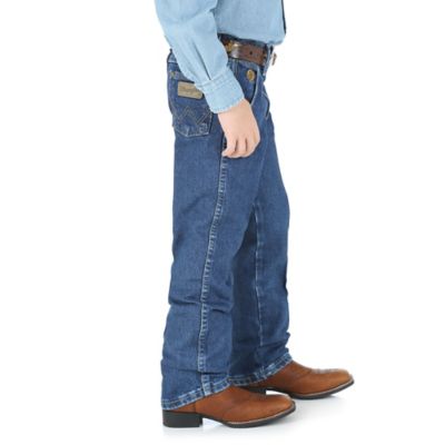 Image showing 2 th Wrangler Boys' Original Fit High-Rise Cowboy Cut George Strait Jeans