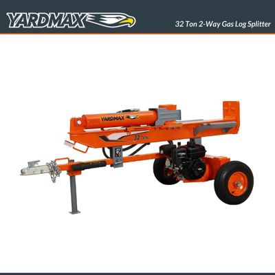 YARDMAX 32-Ton Gas-Powered Log Splitter, 2-Way Full Beam, Briggs & Stratton Engine