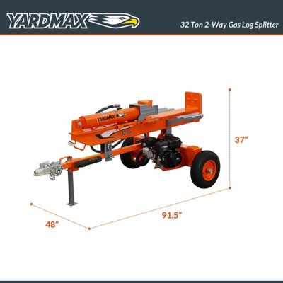 Image showing  32-Ton Gas-Powered Log Splitter, 2-Way Full Beam, Briggs & Stratton Engine