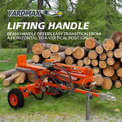 Image showing 6 th YARDMAX 32-Ton Gas-Powered Log Splitter, 2-Way Full Beam, Briggs & Stratton Engine