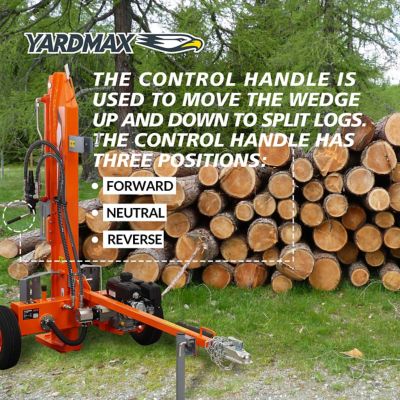 Image showing 7 th YARDMAX 32-Ton Gas-Powered Log Splitter, 2-Way Full Beam, Briggs & Stratton Engine