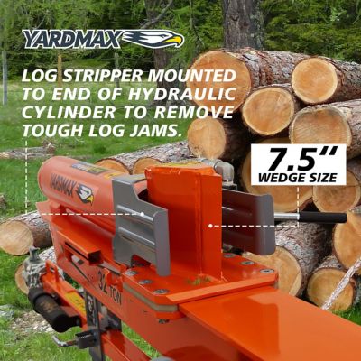 Image showing 8 th YARDMAX 32-Ton Gas-Powered Log Splitter, 2-Way Full Beam, Briggs & Stratton Engine