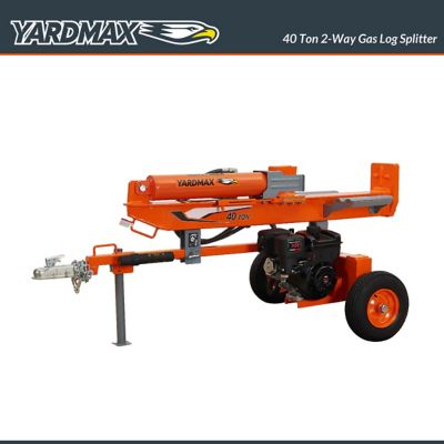 Gas Log Splitter 40 Ton 2-Way Full Beam Briggs & Stratton Engine XR1450 - YARDMAX YU4066